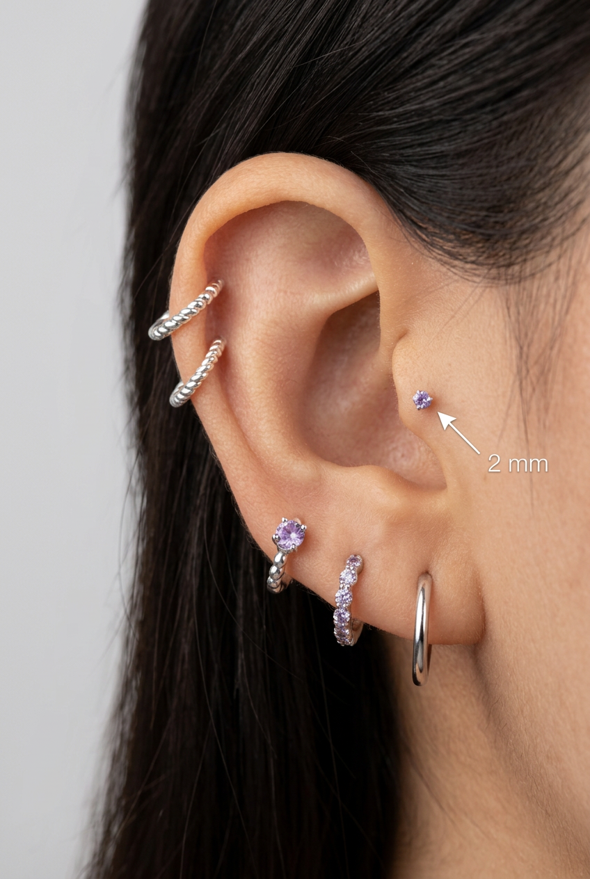 Iris spark piercing