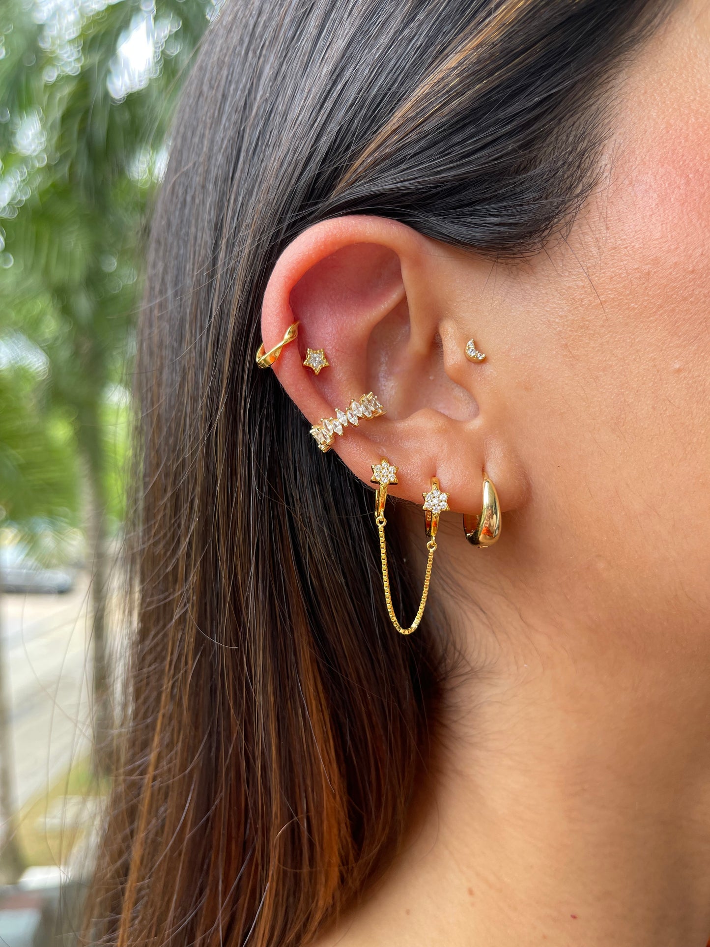 Estrella iris stud