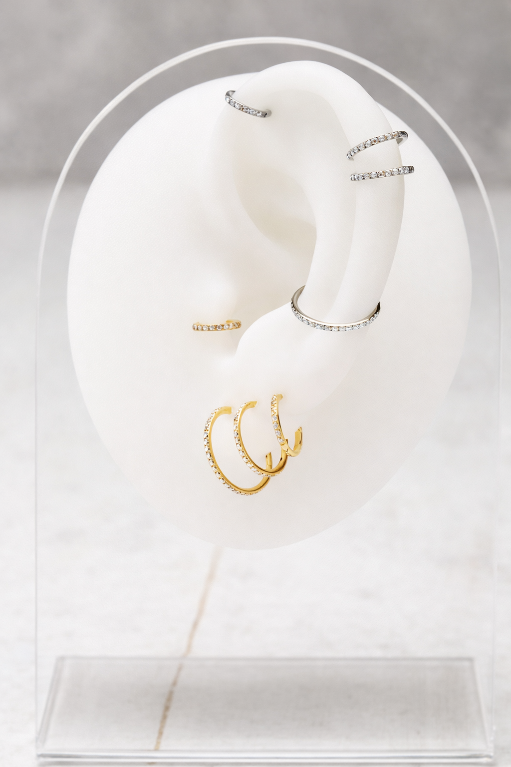 Cristal ring circones tornasol