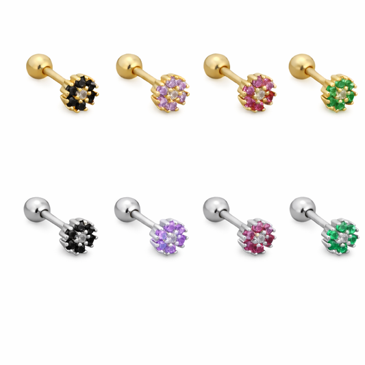 Flor iris stud