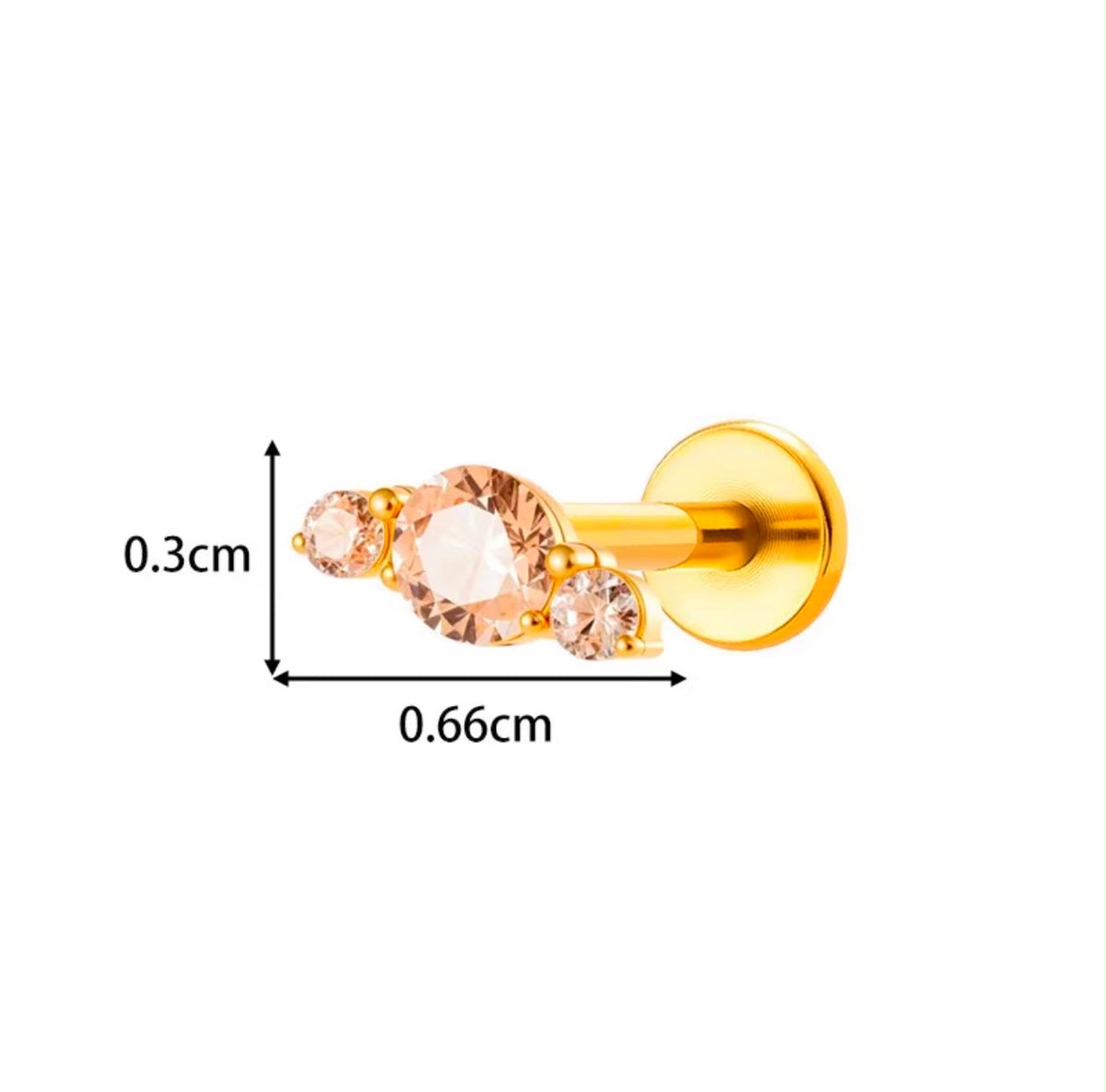 Croissant spark piercing
