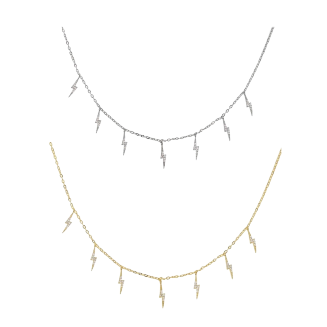 Bolt charms necklace