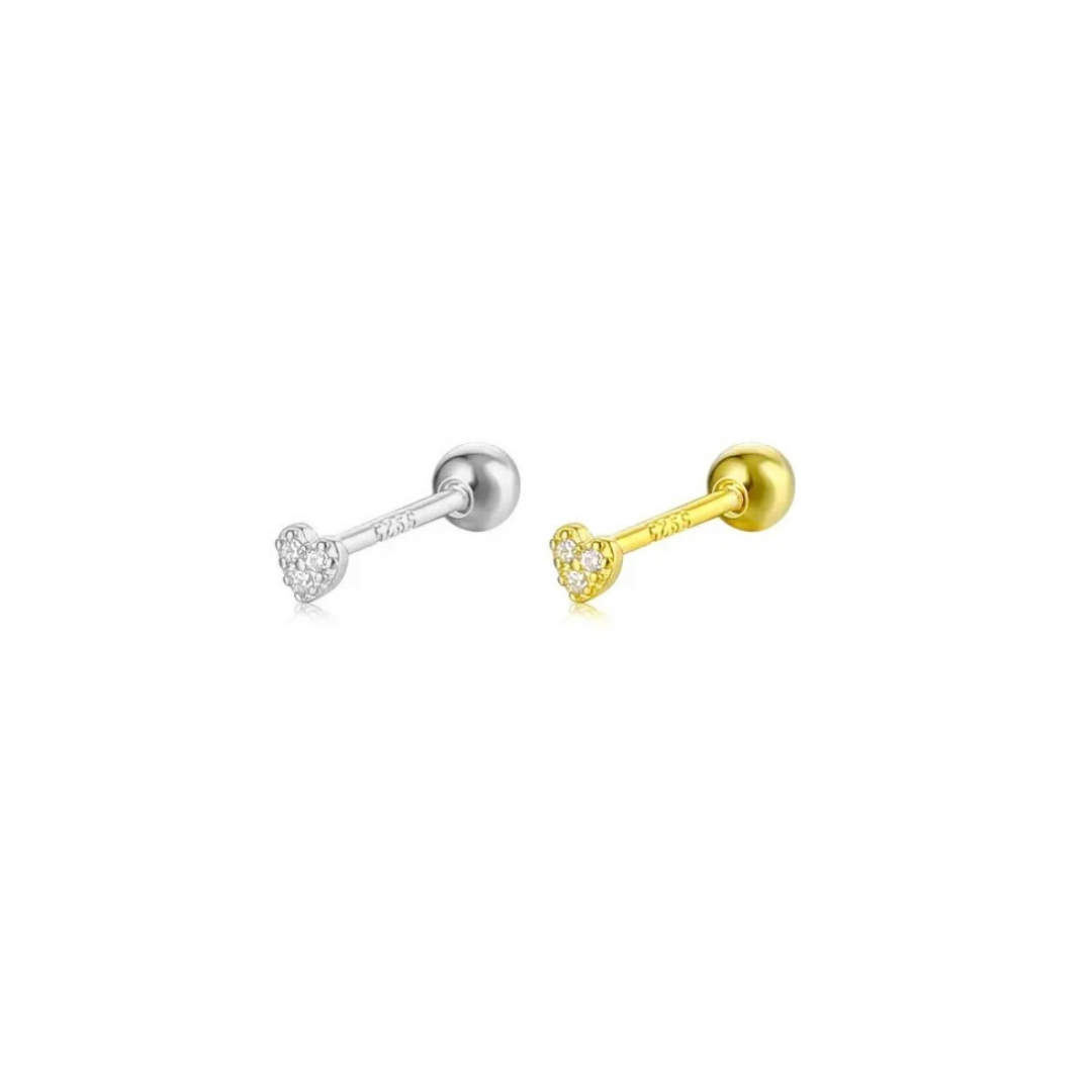 Mini corazón stud
