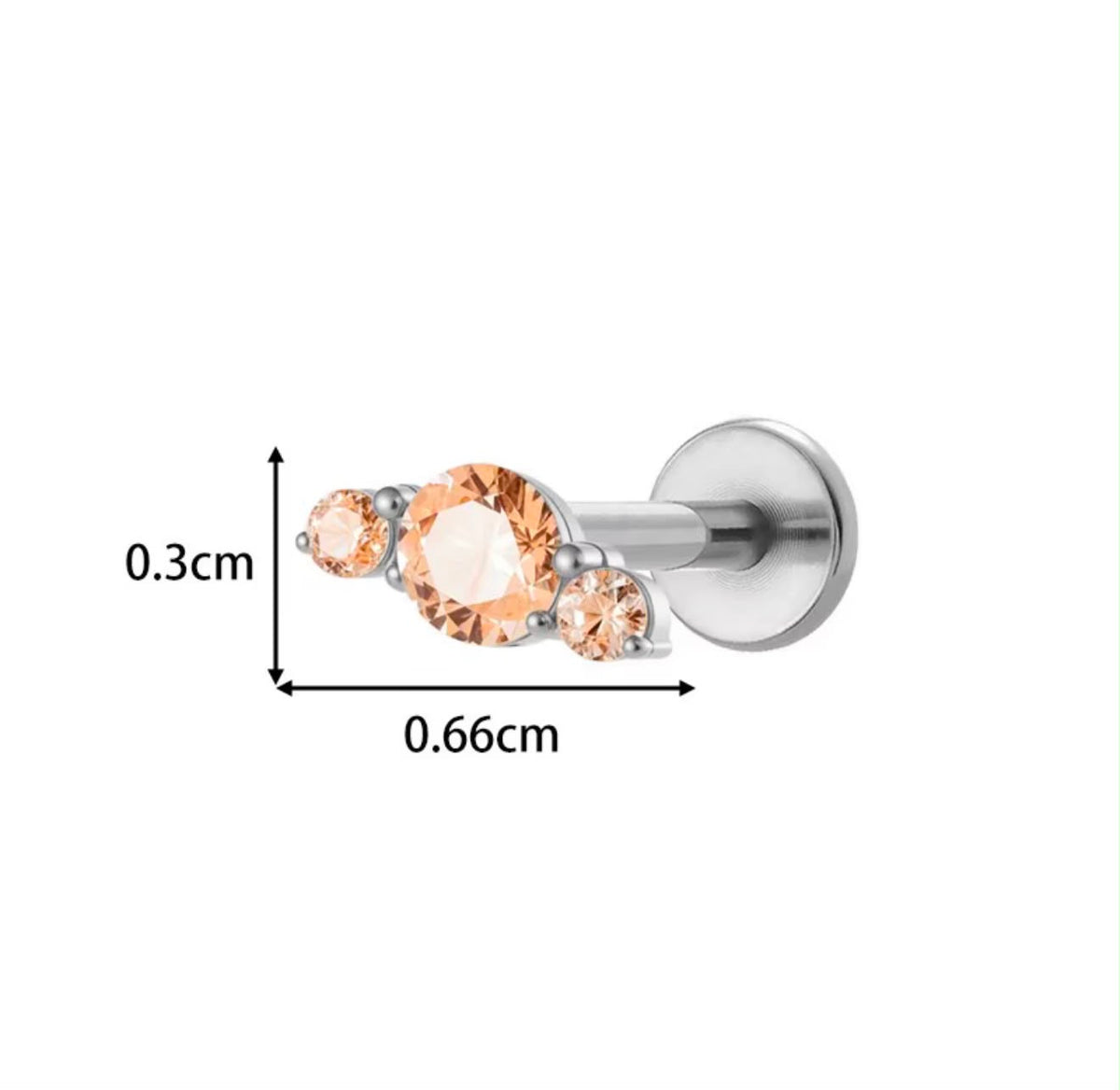 Croissant spark piercing