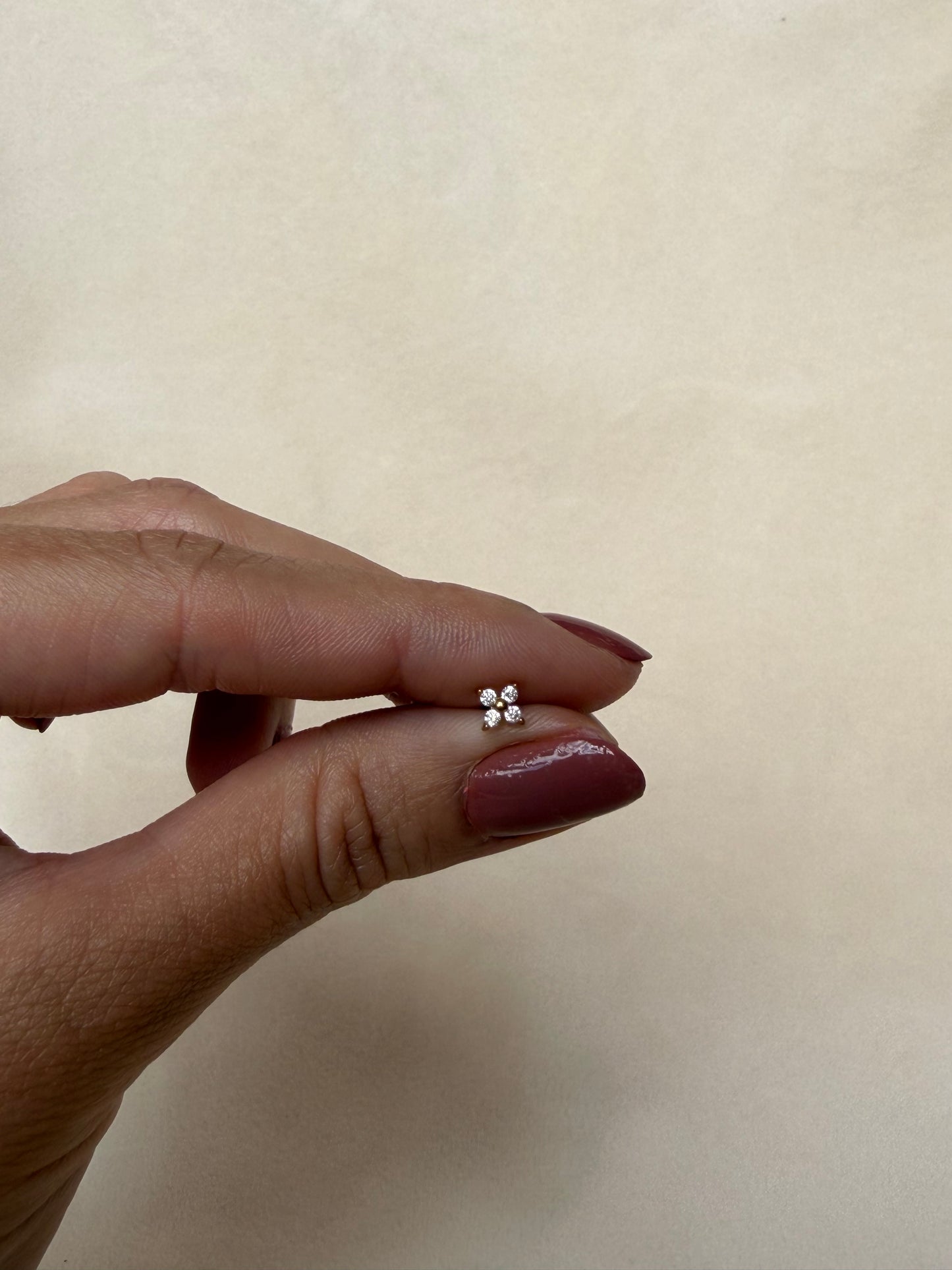 Trébol piercing