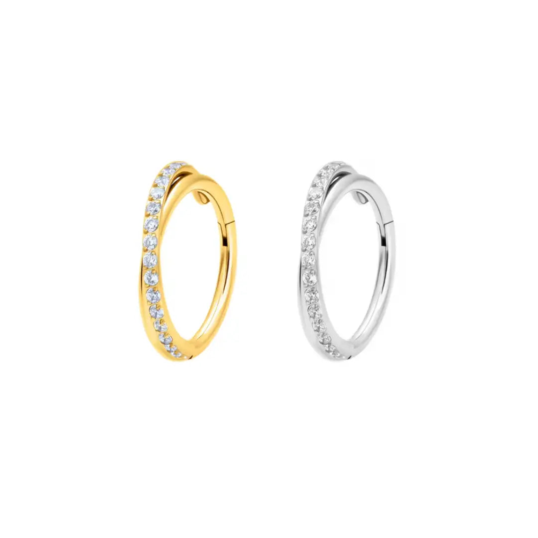 Cristal halo ring