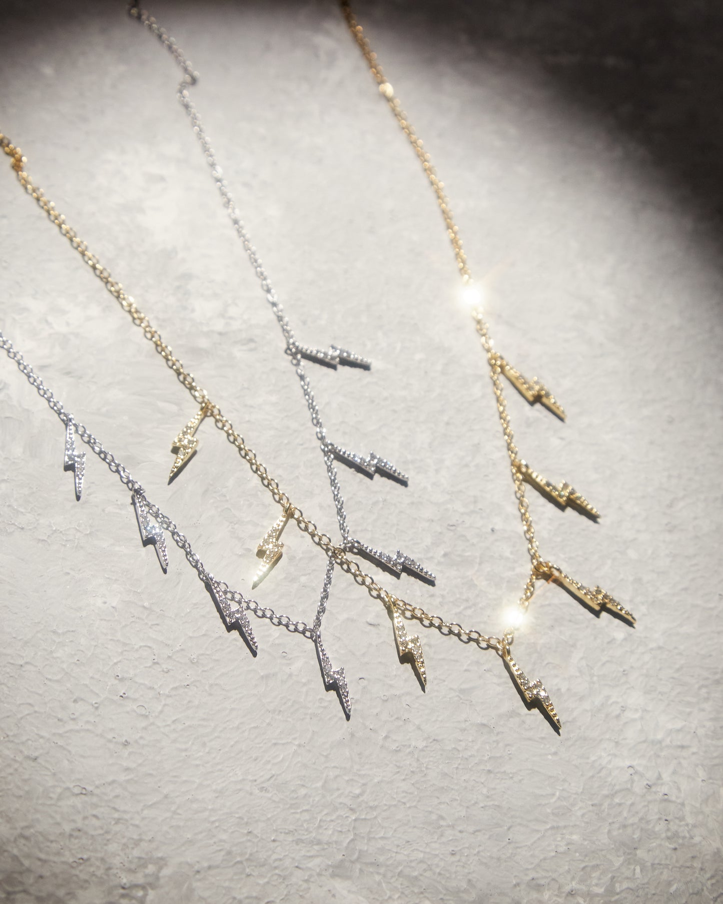 Bolt charms necklace