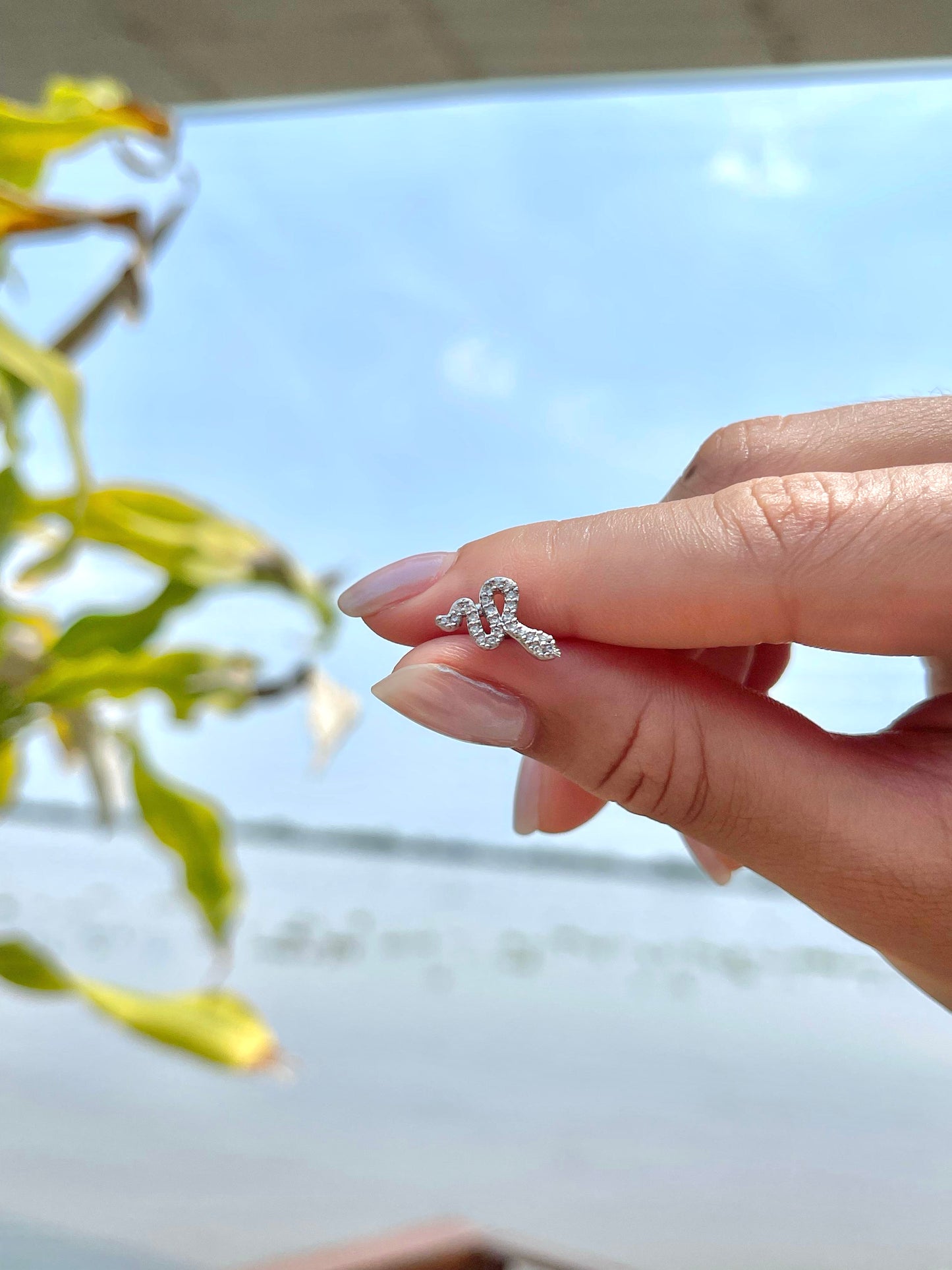 Shiny snake piercing